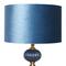 Blue Velvet Transitional Floor Lamp, 69" x 18" x 18"